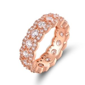 18K Rose Gold Plating Princess Ring